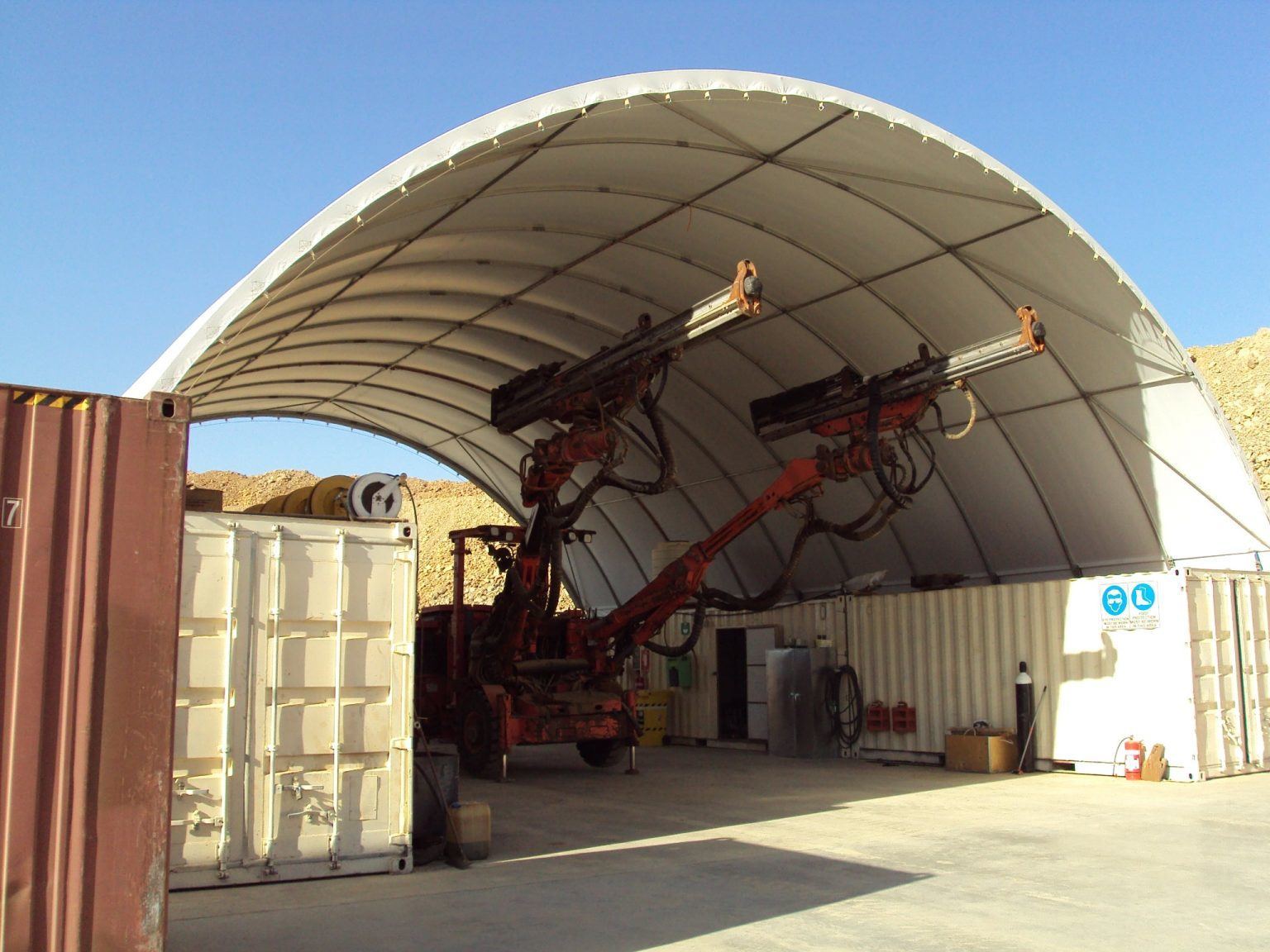 Steel Shed Or Fabric Shelter Domeshelter Australia