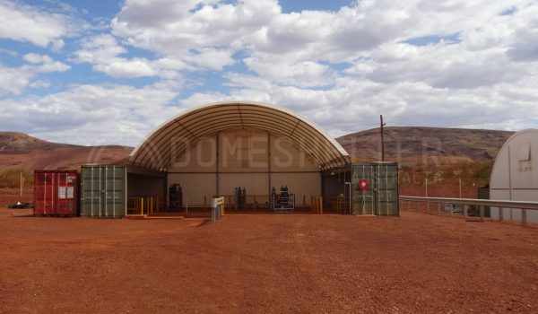 Container Dome in a remote Rio Tinto mine location