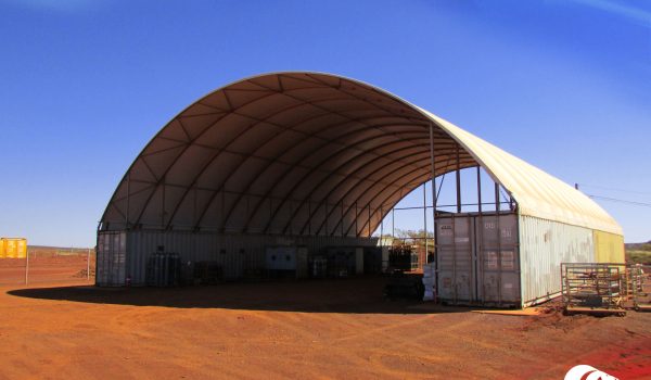 Shipping Container Shed mounting and securing