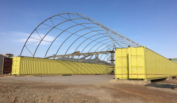 container shelter installation