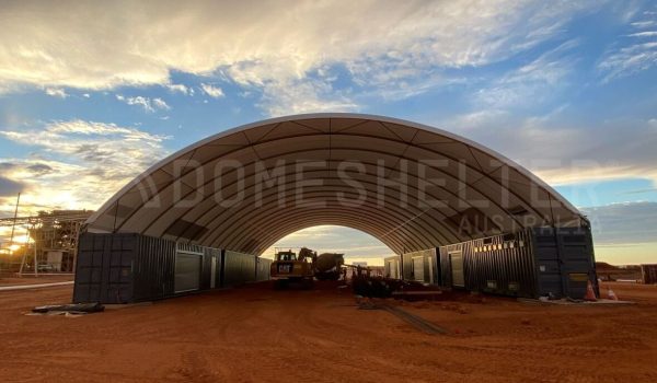 mine site rehabilitation dome shelter