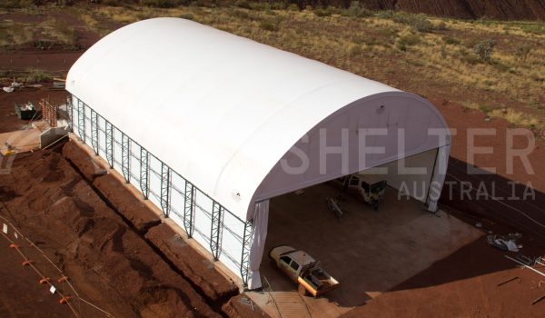 dome shelter truss fabric structure ammonium nitrate storage