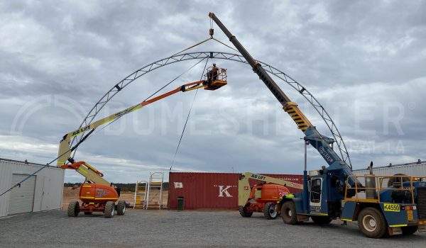 fabric structure mine site installation