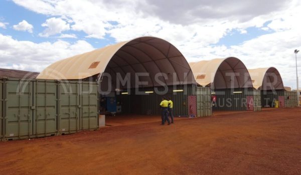 containert dome shelter mine site shelter hire