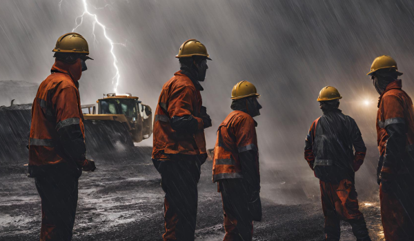 Harsh conditions risks outdoor work mining construction shelter