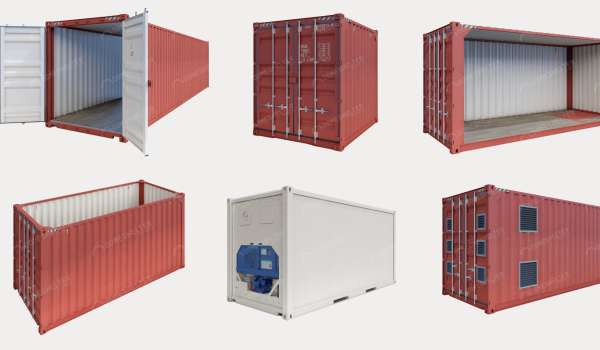 6 types of the Shipping Container component of the Container Shelter