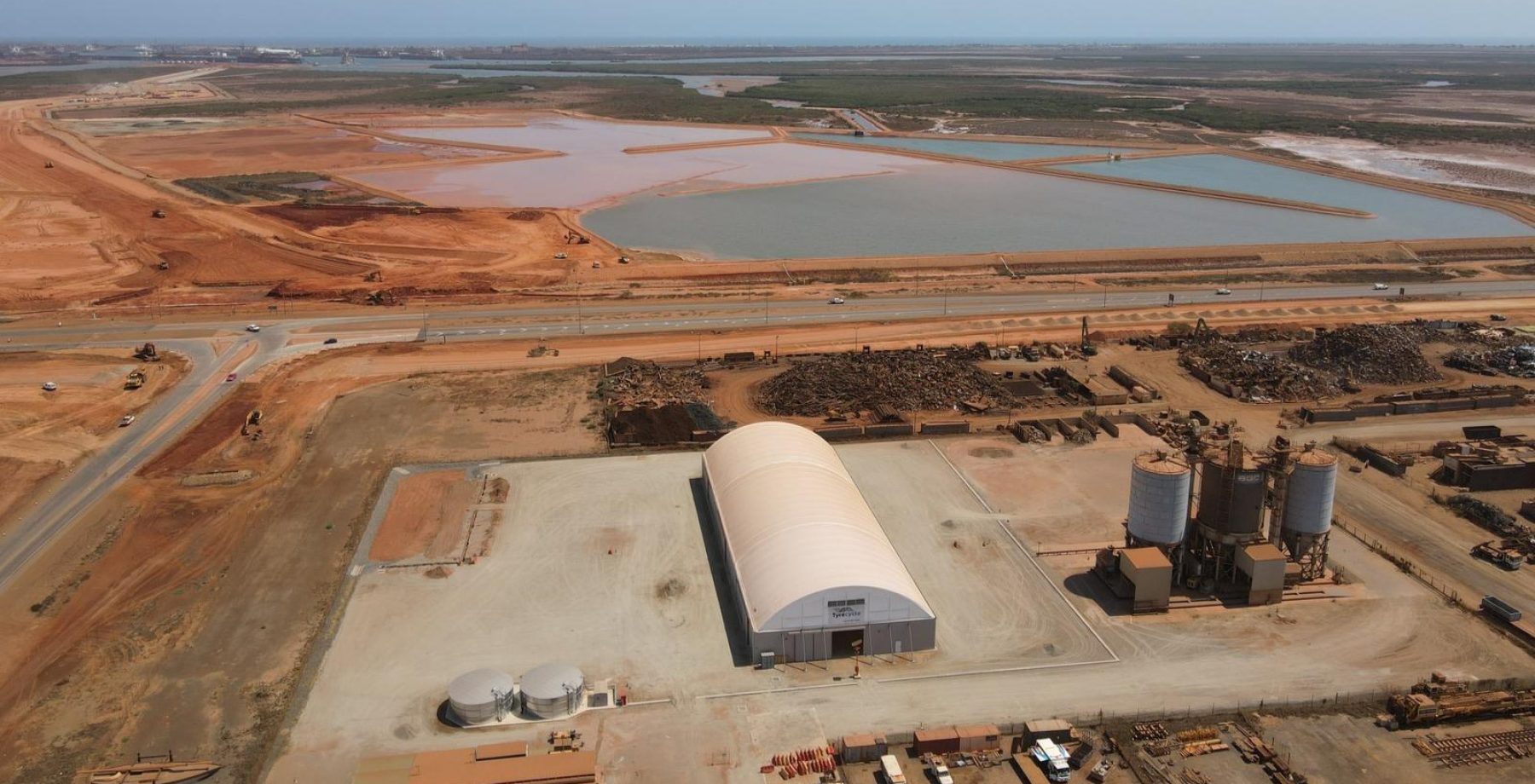 Tyrecycle birds-eye-view, Port Hedland